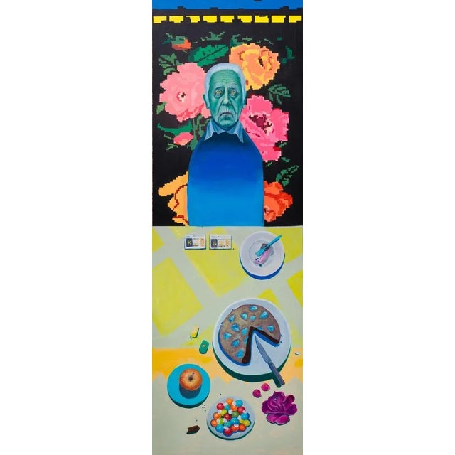 Black Natasha Lelenco, 7 Portraits and Still Lifes, 2023, Dibonds, Set of 7 For Sale - Image 8 of 11