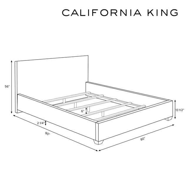 Transitional Stoffer Home x Cloth & Company Julia Wingback Bed in Mini Gingham Burlap, California King For Sale - Image 3 of 7