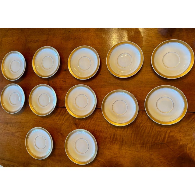 Ceramic 1960s Royal Copenhagen, Denmark Golden Clover Liselund Botanical Fine Porcelain China Set- For Sale - Image 7 of 12