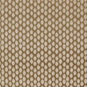 Zoffany Ikat Spot Fabric in Antique/Gold