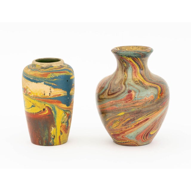 American Marbleized Glazed Pottery Articles, 10 For Sale - Image 9 of 13