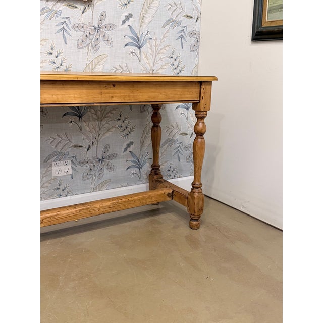 English 19th Century English Pine Console Table For Sale - Image 3 of 12