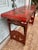 Chinoiserie Late 20th Century Oriental Red Lacquer and Chinoiserie Decorated Console Table For Sale - Image 3 of 3