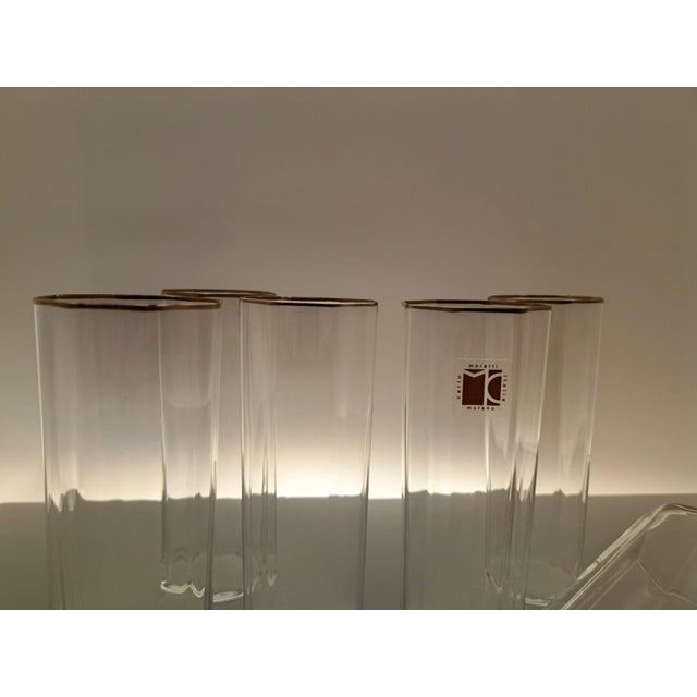 Octagonal Glasses from Carlo Moretti, 1970s, Set of 6 For Sale - Image 6 of 10