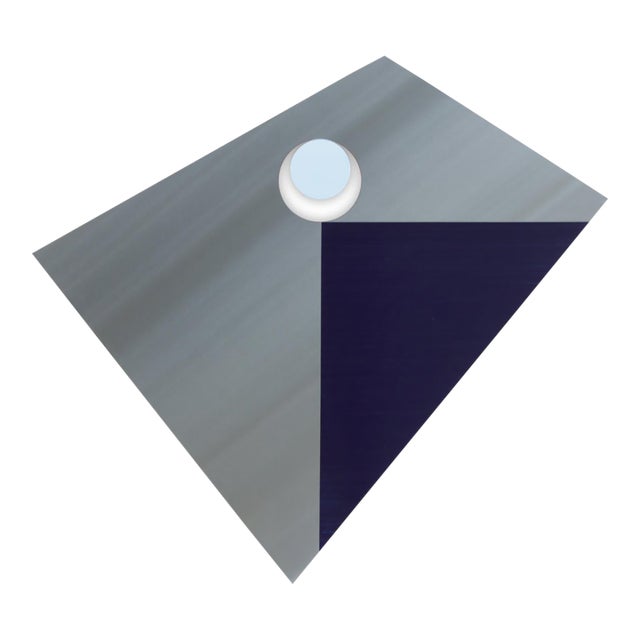 Contemporary Abstract Stainless Steel, Plexiglas, Wood, Paint "Plinth 13" by Tom Henderson For Sale