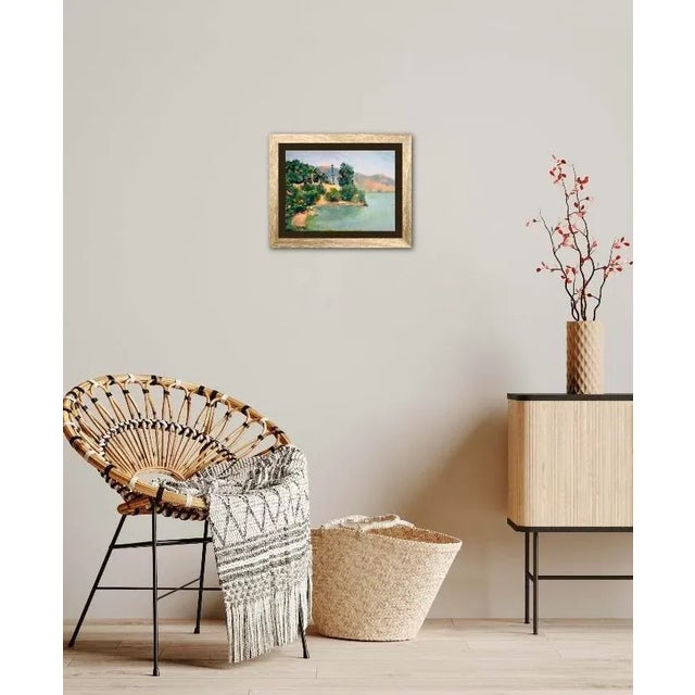 Blue "China Camp, San Rafael" Contemporary Impressionist Style Landscape Oil Painting For Sale - Image 8 of 12