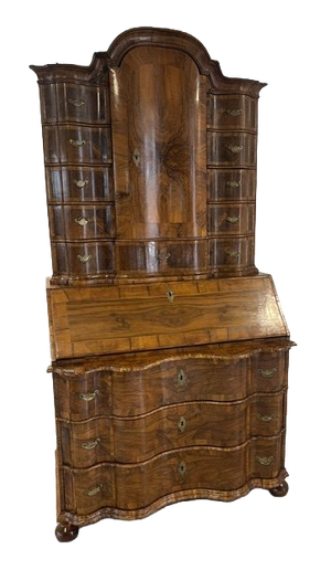 Double Curved Barok Tabernakel Secretaire, German, 1750