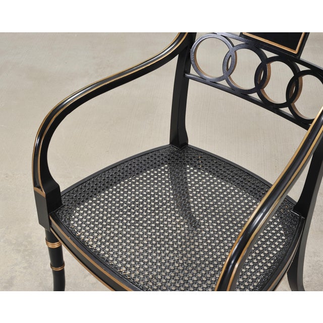 Set of Eighteen Baker “Governor Alston” Regency Dining Chairs For Sale - Image 16 of 18