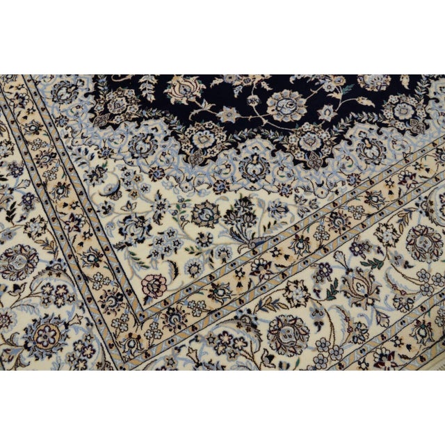 Middle Eastern Rug with Wool and Silk For Sale - Image 9 of 11