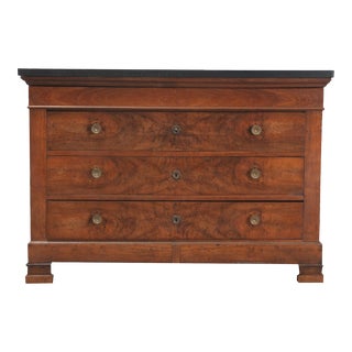 French 19th Century Walnut Commode For Sale