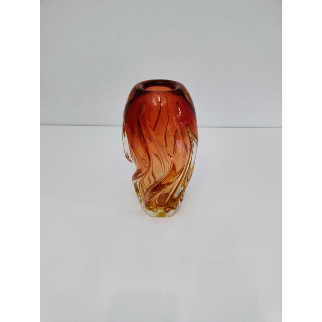 Mid-Century Murano Glass Swirl Vase, 1970s For Sale - Image 10 of 16