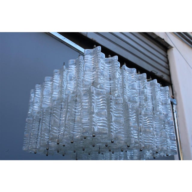 Square Chandelier from Venini, Italy, 1960s For Sale - Image 9 of 18