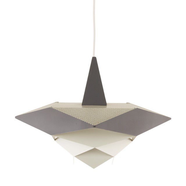 Metal Pendant by Preben Dahl for Hans Følsgaard Lighting, 1960s For Sale