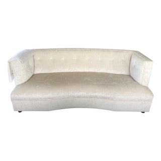 Mitchell Gold Dumont Velvet Sofa For Sale