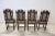 Late 19th Century Carved Walnut Chairs with Vienna Straw, Set of 4 For Sale - Image 10 of 12