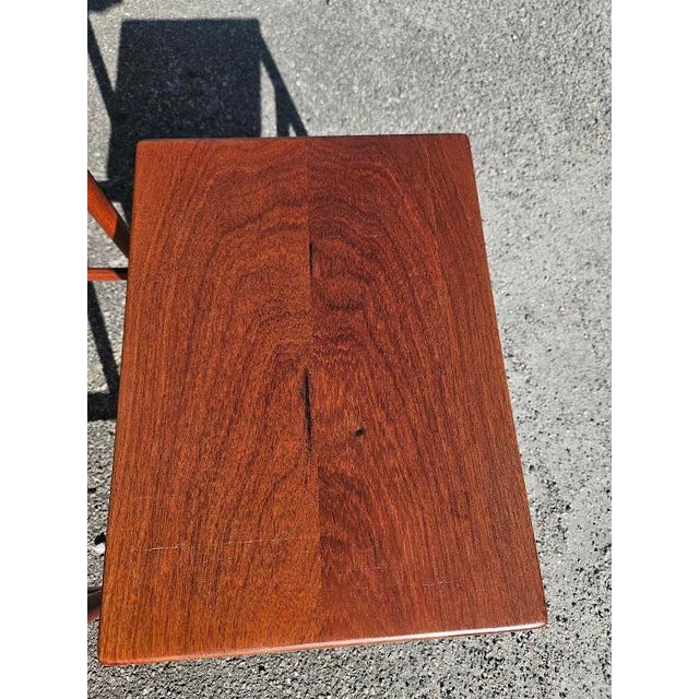 1950s 1950s Hans Wegner Teak Nesting Tables for Andreas Tuck For Sale - Image 5 of 12