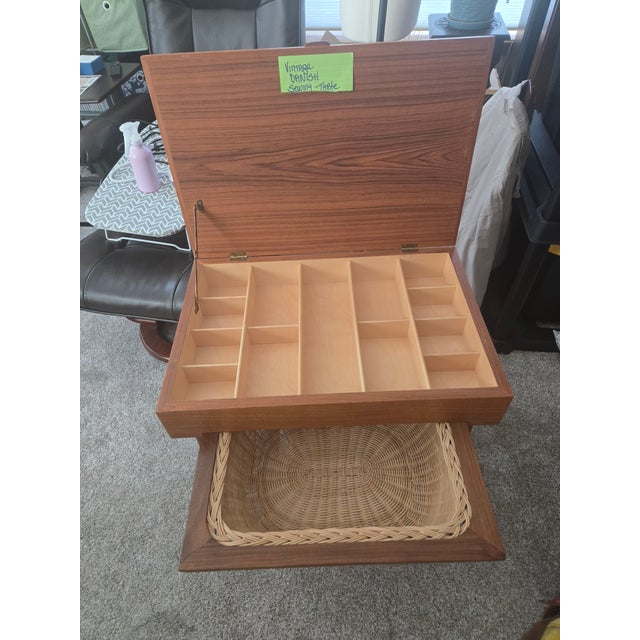 Mid-Century Modern Sewing Table For Sale - Image 6 of 7