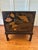 Antique Chinese Black Lacquered Chest With Painted Lotus Flowers For Sale - Image 13 of 17