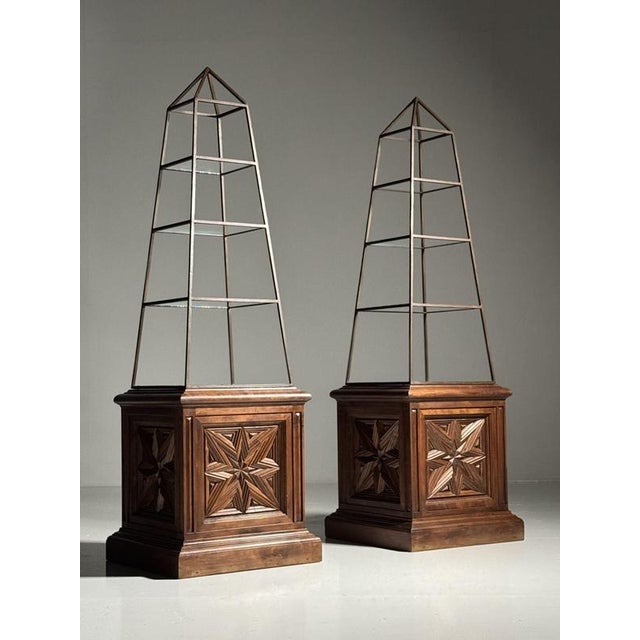 Mid-Century Obelisk Etageres, France, Set of 2 For Sale - Image 4 of 18