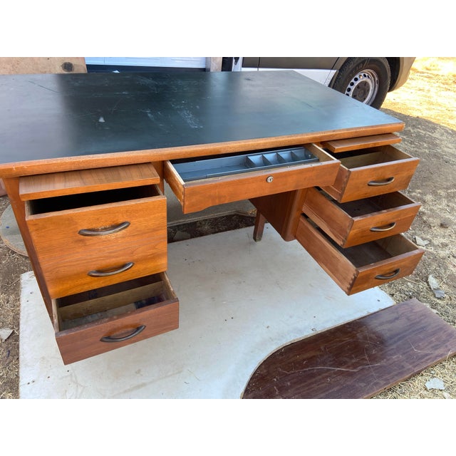 1960s Vintage Mid Century Modern Leopold Desk For Sale - Image 12 of 12