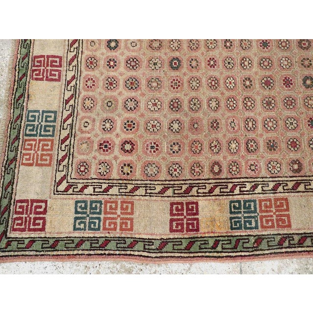 Textile Galerie Shabab Collection Early 20th Century Indian Agra Rug For Sale - Image 7 of 9