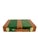 Mid-Century Modern Vintage Mid-Century Green and Brown Striped Backgammon Game Set in Travel Case For Sale - Image 3 of 17