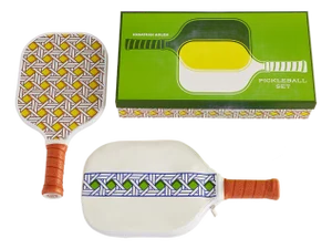 Basketweave Pickleball Set, 4 Piece Set