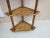 Brown 1970s Hollywood Regency Faux Bamboo Corner 4 Tier Bookshelf For Sale - Image 8 of 13