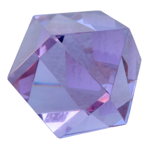 Dodecahedron Amethyst Crystal Paperweight
