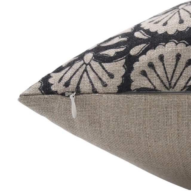 Modern Fabdivine Handmade Pillow Cover 14x20 Inch Block Printed Decorative Cushion- Bijhni For Sale - Image 3 of 4