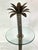 1980s Silver Bronze Palm Tree Glass Server For Sale - Image 5 of 13