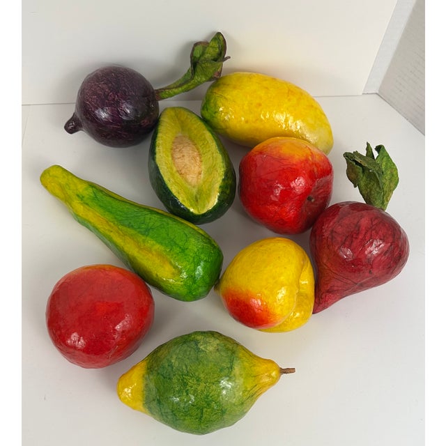 Mexican Vintage Handmade Papier Mâche Objects, Set of 23 For Sale - Image 3 of 6