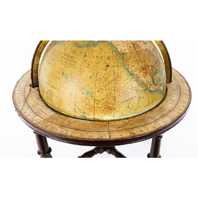 Antique Victorian Terrestrial Table Globe from Wyld's, 19th Century For Sale - Image 9 of 14