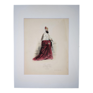 Doge of Venice| Hand-Colored Engraving by Hippolyte Pauquet | C. 1868