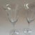 Vintage Handmade Etched Grapevine Tulip-Stem Wine Glasses – Set of 2 For Sale In Miami - Image 6 of 10