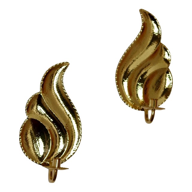 Mid-Century Modern Swedish Brass Sconces by L. Andersson Fågelmara, Set of 2 For Sale