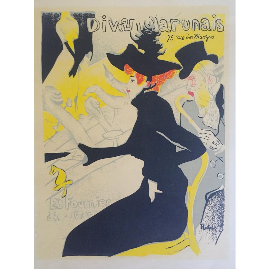 Toulouse Lautrec Vintage 1940's Original Silkscreen Print 