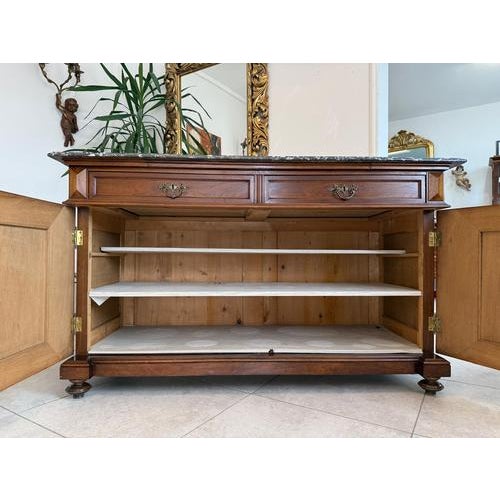 Gründerzeit Historicist Sideboard with Granite Top For Sale - Image 6 of 14