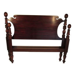 1900s Traditional Irving and Casson Mahogany Full Sized Bedframe For Sale