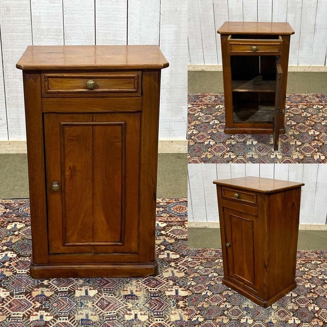 Bedside Table in Chestnut For Sale - Image 3 of 12