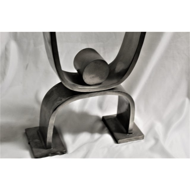 Modern/Art Deco Silver Andirons For Sale - Image 14 of 17