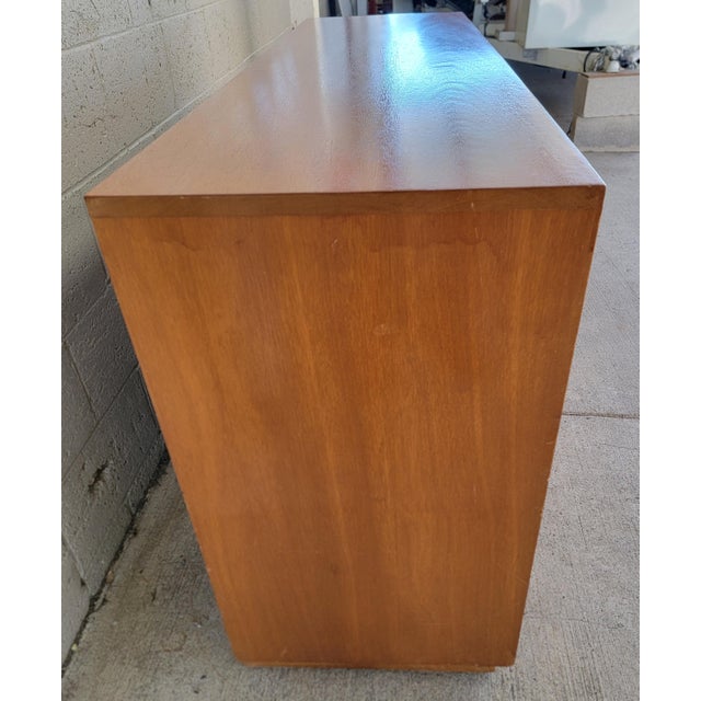 Mid-Century Modern Hawaiian Style Dresser With Relief Carved Tropical Foliage 1950's For Sale - Image 15 of 18