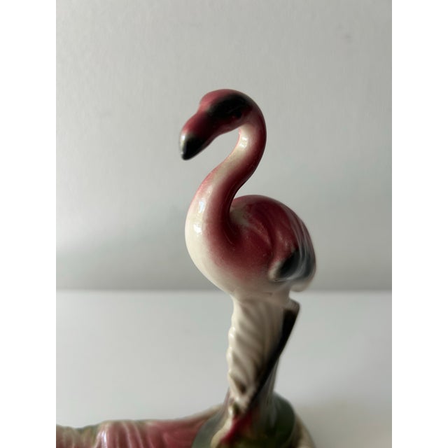 Mid 20th Century Retro Vintage Flamingo Ash Tray or Cachepot Attributed to California Pottery For Sale - Image 5 of 10