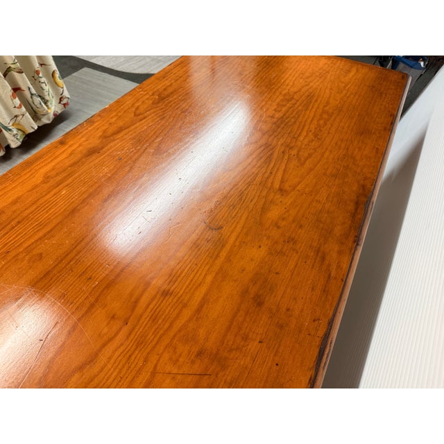 French Country Desk With Carved Cabriole Legs For Sale In San Francisco - Image 6 of 16