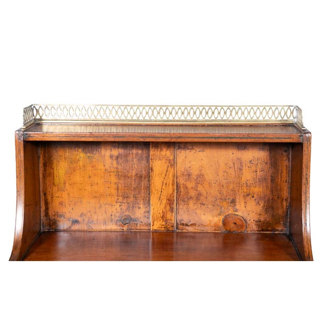 Brown English Regency Mahogany Dwarf Bookcase For Sale - Image 8 of 8