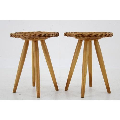 Side Tables by Jan Kalous for Uluv, Former Czechoslovakia, 1970s, Set of 2, in Very Good conditions. Designed 1970 to 1979...