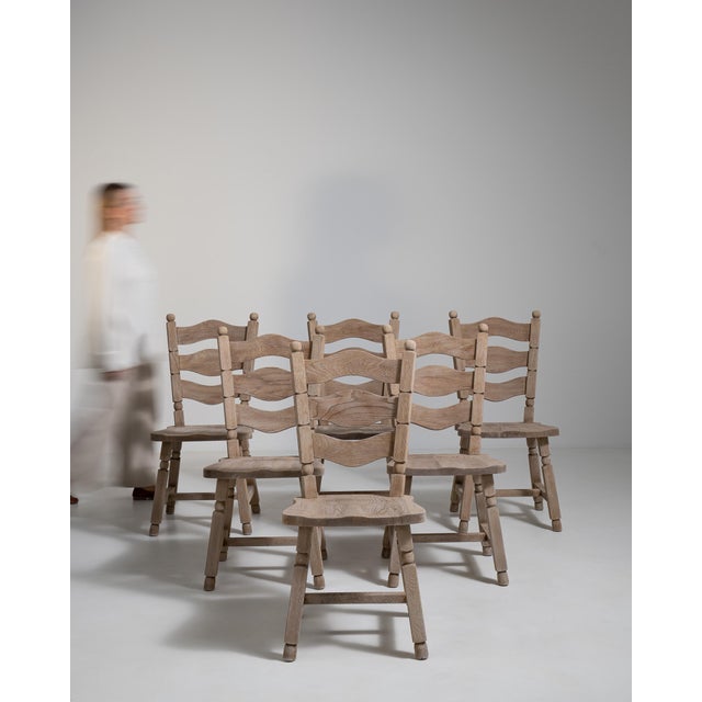Set of Six Oak Dining Chairs, Antique, France, Circa 1970 For Sale - Image 12 of 13