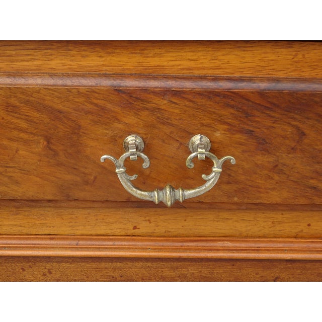 Antique Louis Philippe Walnut Wardrobe, 1890s For Sale - Image 15 of 18