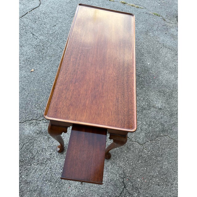 Wood English Mahogany Tea Table For Sale - Image 7 of 10
