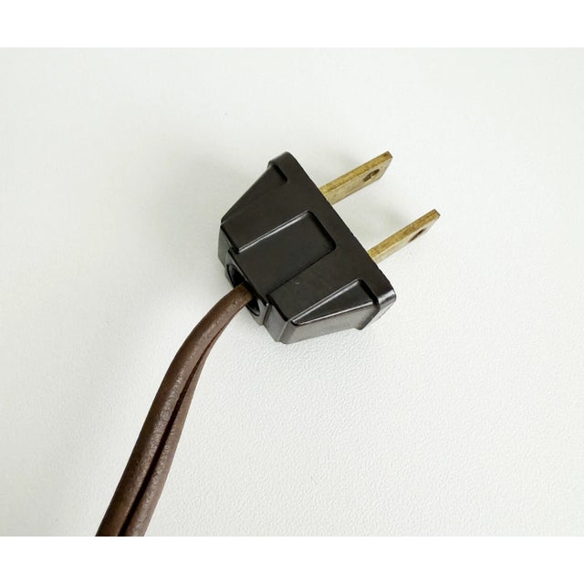 Copper 1930s Chase Style Age Deco Brass & Copper Accent Lamp For Sale - Image 8 of 10